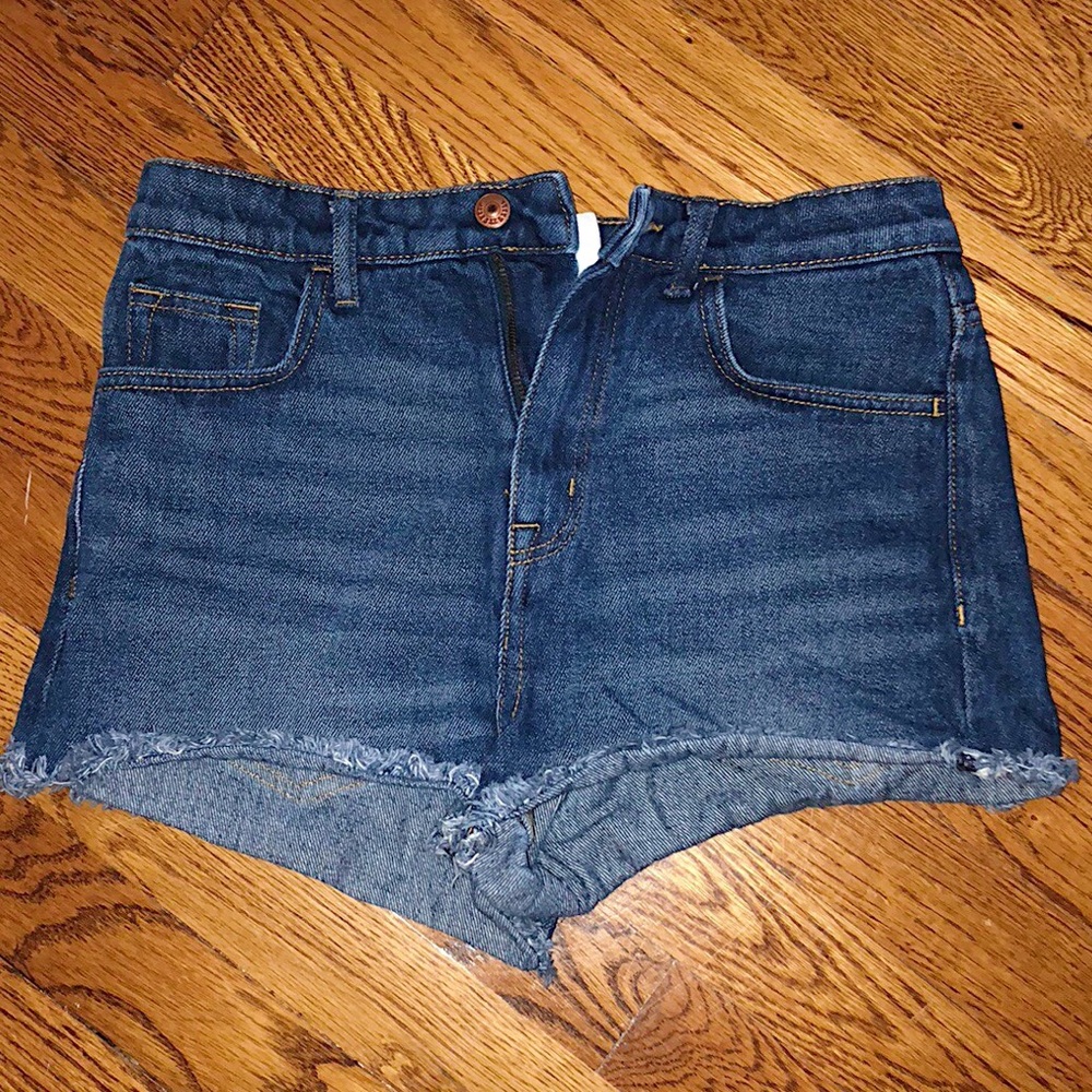 High Waisted Denim Shorts